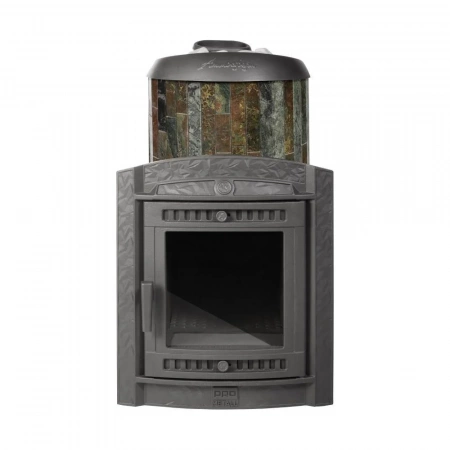 Печь чугунная "Атмосфера XL" в ламелях "Жадеит" ПроМеталл