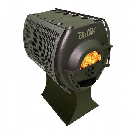 Печь «Bulyk-280 Плюс» отопительно-варочная, со стеклом и экранами