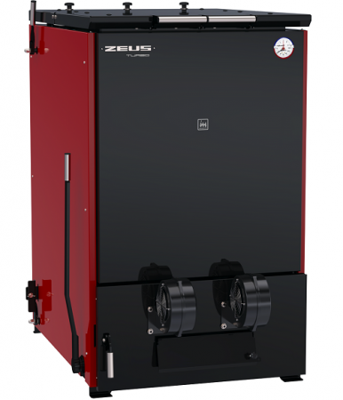 Котел твердотопливный ZEUS-TURBO 56-76 кВт с автоматикой
