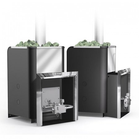 Газо-дровяная печь Уралочка 24 Нерж. сталь