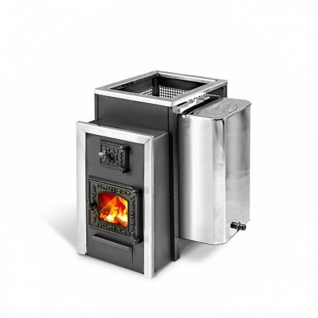 Печь для бани Радуга 21Б 8 мм дверца со стеклом, под навесной бак 50 л (отдельно)