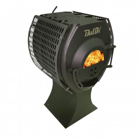 Печь «Bulyk-150 Плюс» отопительно-варочная, со стеклом и экранами