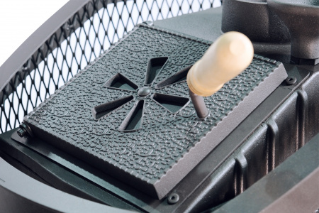 Печь банная чугунная АМУР-20 со стеклом, с закрытой каменкой (Сибирь)