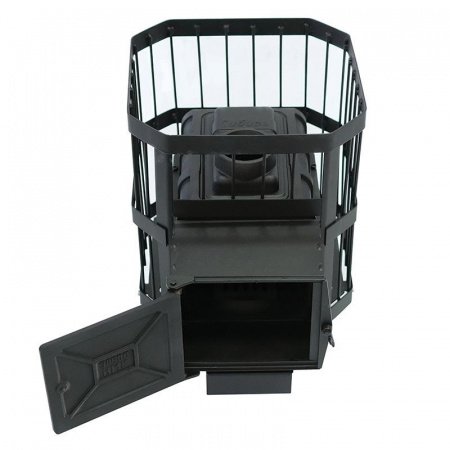 Чугунная печь для бани Сибирь 15 сетка