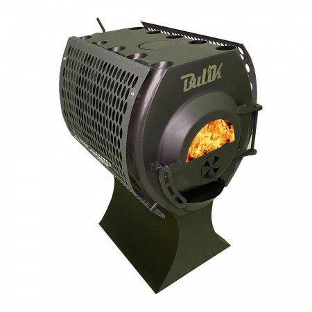 Печь «Bulyk-200 Плюс» отопительно-варочная, со стеклом и экранами