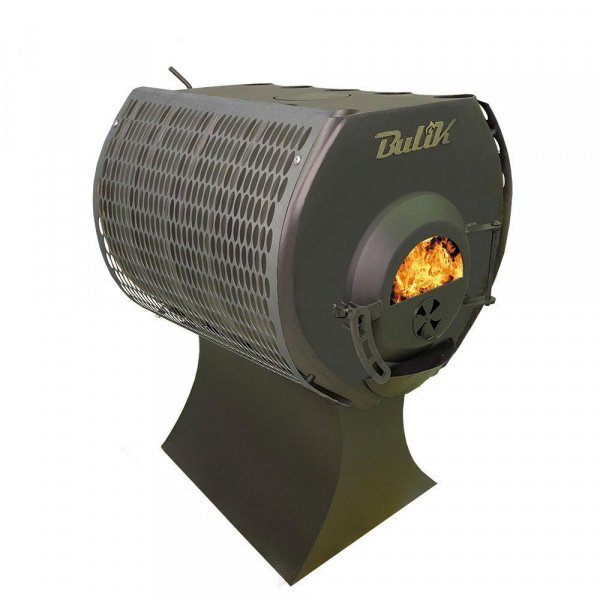 Печь «Bulyk-400 Плюс» отопительно-варочная, со стеклом и экранами