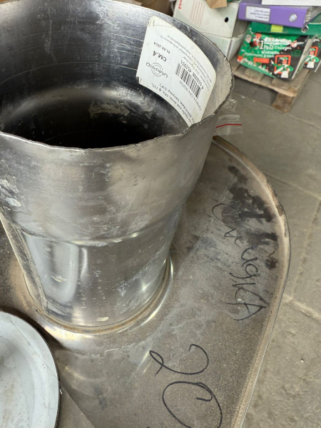 УЦЕНКА 50% Бак на трубе 60 литров (самоварного типа) диаметр 115 мм, 1/0,8 мм