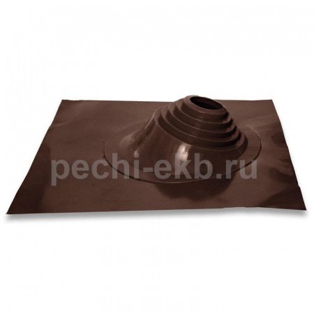 Проход через кровлю Мастер-флеш № 1 коричневый, d 75-200 мм, 500/500 мм СИЛИКОН