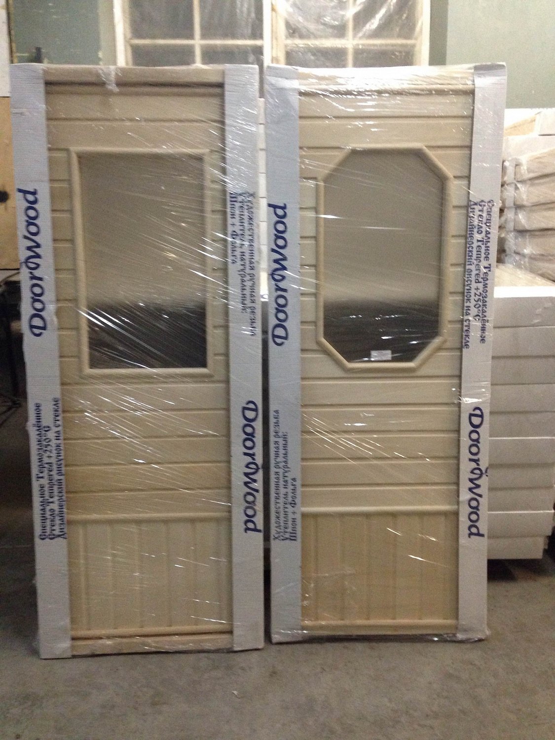 Дверь № 3 со стеклом (прямоугольник) 1850*750 мм, липа, Дорвуд