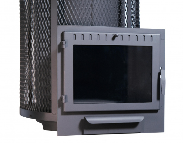 Печь для бани с закрытой каменкой Дубрава 20, сталь 6 мм, Сибирь