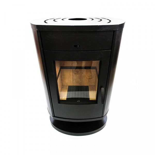 Камин Сибирь 10 на круглой ножке (НМК)