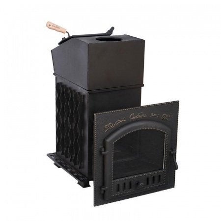 Печь для бани Сибирь 25 П ЗК, чугун + сталь, дверка 700х700