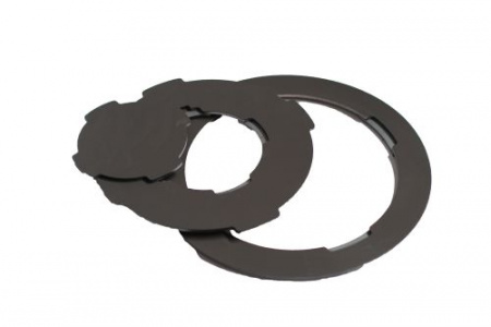 Плита стальная под казан  500х500 Сибирь, с кружками стальными в комплекте, 10 мм толщина