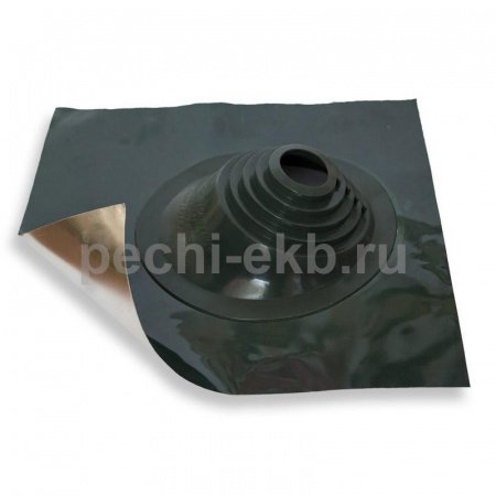 Проход через кровлю Мастер-флеш № 1 зеленый, d 75-200 мм, 500/500 мм СИЛИКОН