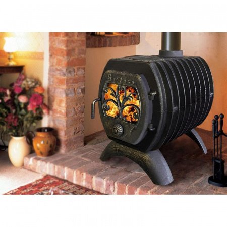 Чугунная печь с плитой Березка 200»