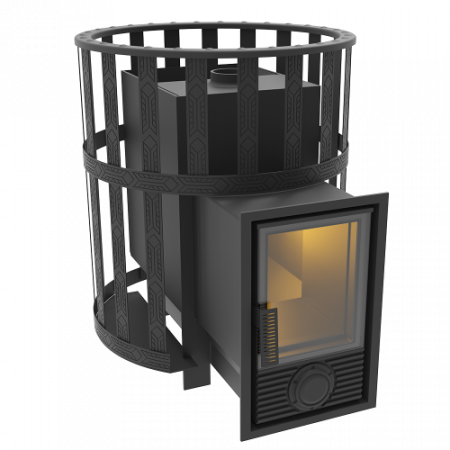 Печь для бани «Викинг 24» ДТ-2 стекло 230х270 мм, 6-8 мм