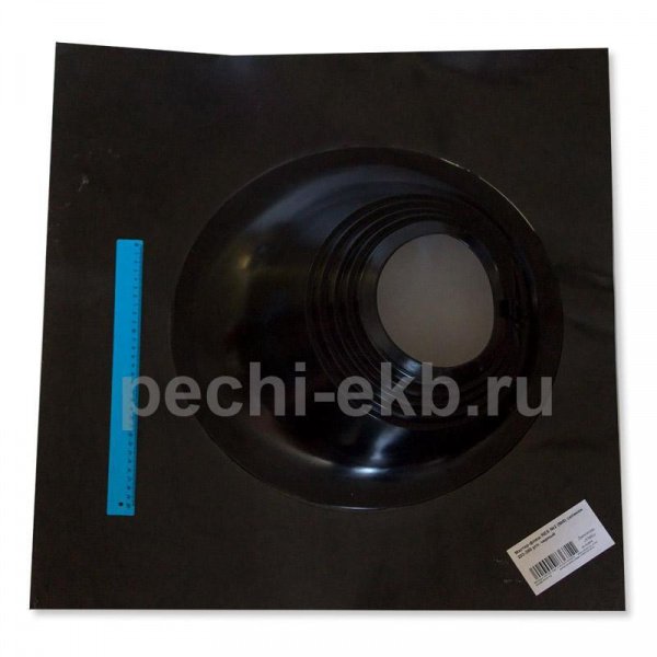 Кровельный проходник Мастер Флеш № 2 черный, d 200-280 мм, 600/600 мм СИЛИКОН