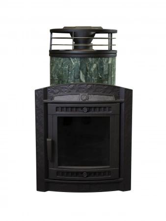 Печь чугунная "Атмосфера L" Змеевик ламель+сетка С ТОННЕЛЕМ ПроМеталл