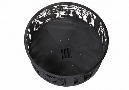 Костровая чаша "Природа" на подставке с зольным ящиком Сибирь