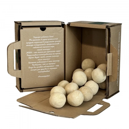 Камень керамический в банную печь "МОВИ" (круглые) 10 кг ПроМеталл