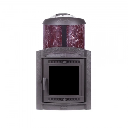Печь чугунная "Атмосфера XL" в ламелях "Россо Леванто" ПроМеталл
