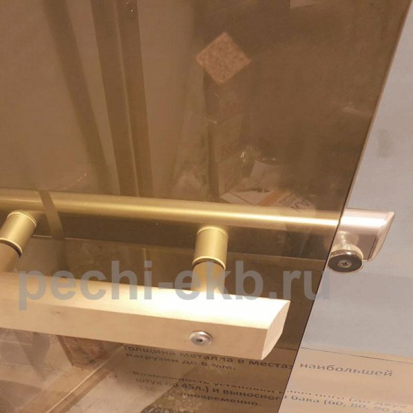 Дверь стеклянная бронза 1900х700, Ольха, с порогом