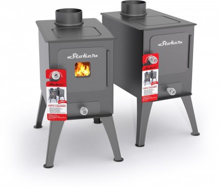 Буржуйка Стокер "Садовая 50" с плитой, Ермак