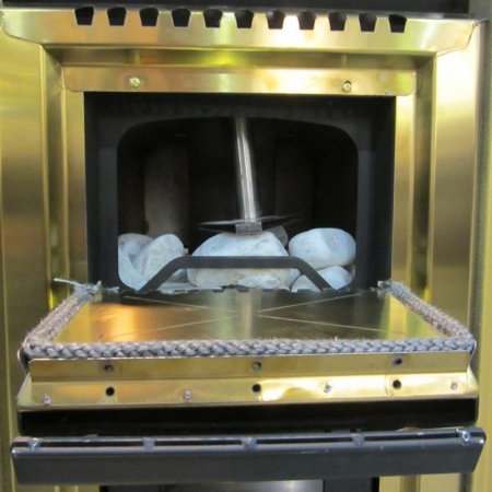 Печь для бани «Ермак 24 Сетка-Люкс (GOLD)», Нерж-5мм 304 INOX