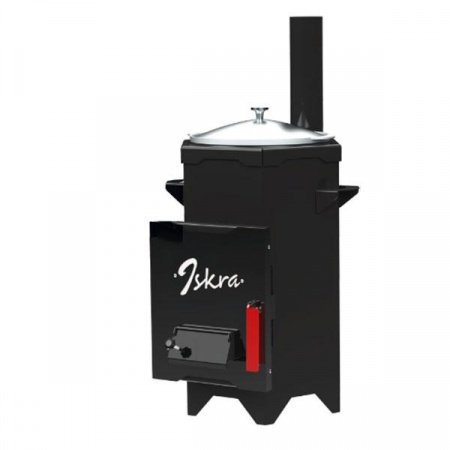Печь казан «Искра» Mini (2 в 1 казан 4,5 л+дымоход)