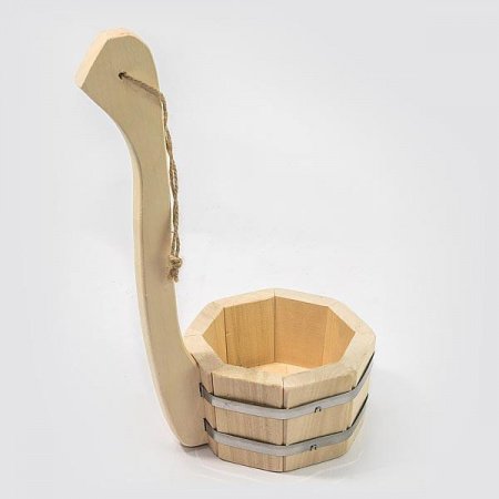 Черпак 0,6 л, липа, с вертикальной ручкой МЧ-2