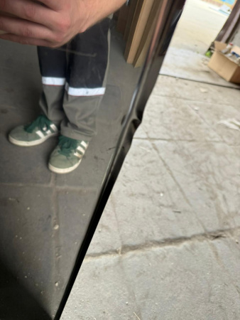 УЦЕНКА 30 % Притопочный лист нержавейка 990x500, 0,5мм