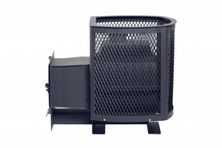 Печь для бани чугунная Сибирь 20 сетка, универсальная дверца