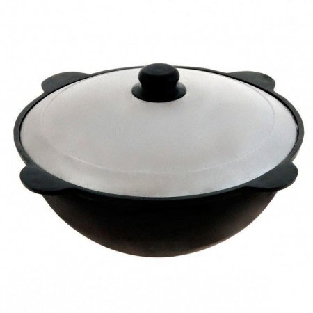 Чугунный казан с крышкой 6 л-К