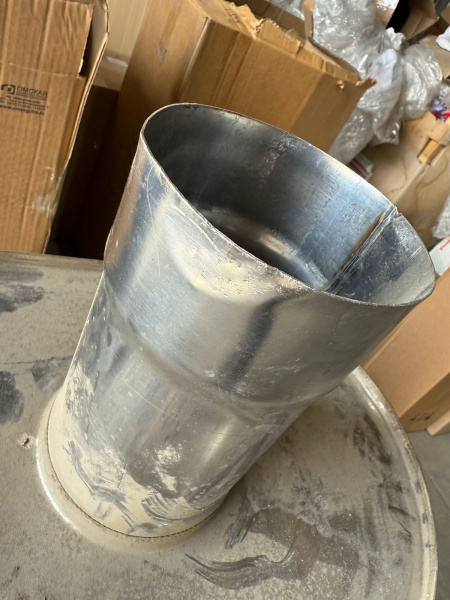 УЦЕНКА 50% Бак на трубе 60 литров (самоварного типа) диаметр 115 мм, 1/0,8 мм